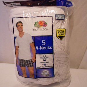 5 pack Fruit of the Loom V-Neck Tees